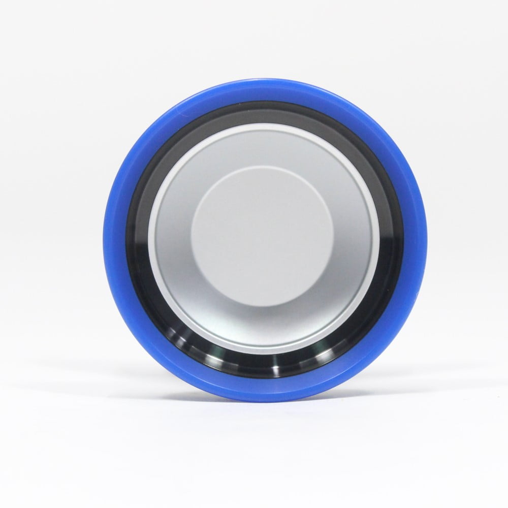 Ace Yo A10 Yo-Yo - 10th Anniversary - Tri-Material YoYo (Silver with Blue Ring)