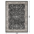 thumbnail image 6 of Bleum Cade Farmhouse Washable 5'x7' Area Rug, Dark Gray Vintage Persian Living Room Rug,Ultra Soft Faux Wool Non Slip Low Pile Carpet for Bedroom, Dining Room, Office,Retro Area Rug Indoor Decor, 6 of 11