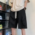 thumbnail image 5 of Summer Men's Cargo Shorts 2024 New Outdoor Multi-Pocket Basketball Casual Loose Work Pants Male Drawstring Y2k Bermuda Hombre, 5 of 5
