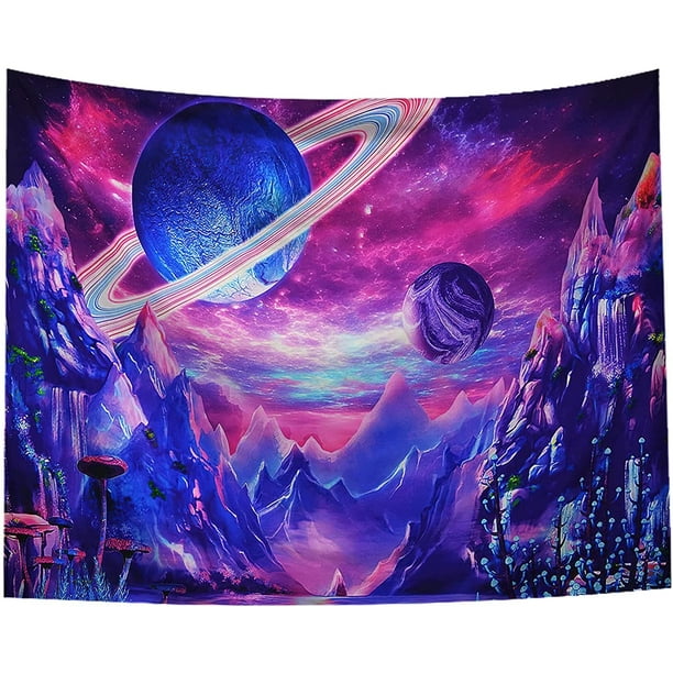 Poster mural Bateau Galaxie : Décoration chambre originale