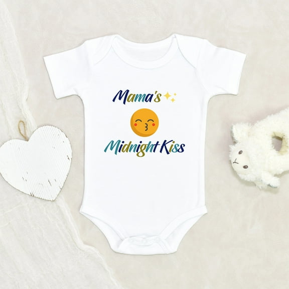 Newbabywishes - Mama's Midnights Kiss Cute Baby Clothes for Boys and Girls - Bedtime Baby Clothing