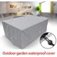 thumbnail image 2 of Funda protectora rectangular para muebles de jardín, para exterior, jardín, terraza, exterior 150*150*75cm Plata, 2 of 5