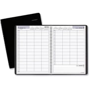At-A-Glance Products B1250191 Four-Person Group Daily Appointment Book, 2021 - Black - 8 x 11 in.