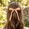thumbnail image 4 of 10 Yards x 0.4" Plaid Ribbon Ribbon Gift Wrapping Ribbon for Thanksgiving Bow Wreath Craft, Polyester Buffalo Checker Plaid Ribbon for Birthday Wedding Party Decoration Picnic Supplies, 4 of 4