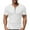 A_ White, variant on YLSDY Mens Quarter-Zip V Neck Button Collared Shirts Casual Slim Fit Short Sleeve Athletic T-Shirts Basic Design Cotton Henley Shirt Green L