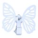 thumbnail image 5 of Dispositivo mecánico de mariposa eléctrica con alas batientes, adorno decorativo, para el hogar. Blanco, 5 of 9