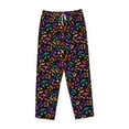 thumbnail image 4 of Daiia Colorful Pumpkin Faces Women's Sleep Pant with Pockets and Drawstring,Pajama Pants-XX-Large, 4 of 9