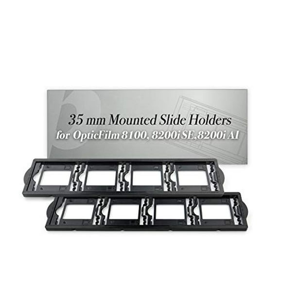 Plustek 2 x 35 mm Mounted Slide Holders (Positive) for OpticFilm 72~82 Series use only (8100 & 8200i se & 8200i ai)