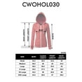 thumbnail image 6 of H2H Womens Casual Slim Fit Zip up Hoodie Long Sleeve Solid Colors (CWOHOL030), 6 of 6