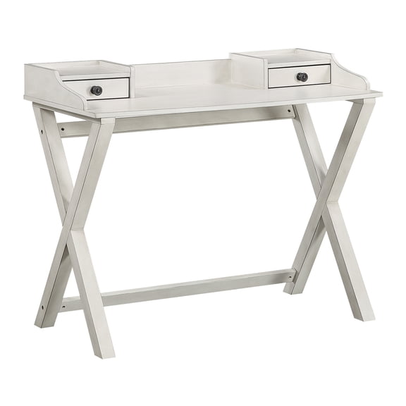 Barton Writing Desk in White Wash finish Engineered Wood