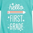 thumbnail image 3 of Instant Message - Hello First Grade - Toddler & Youth Girls Short Sleeve Graphic T-Shirt, 3 of 6