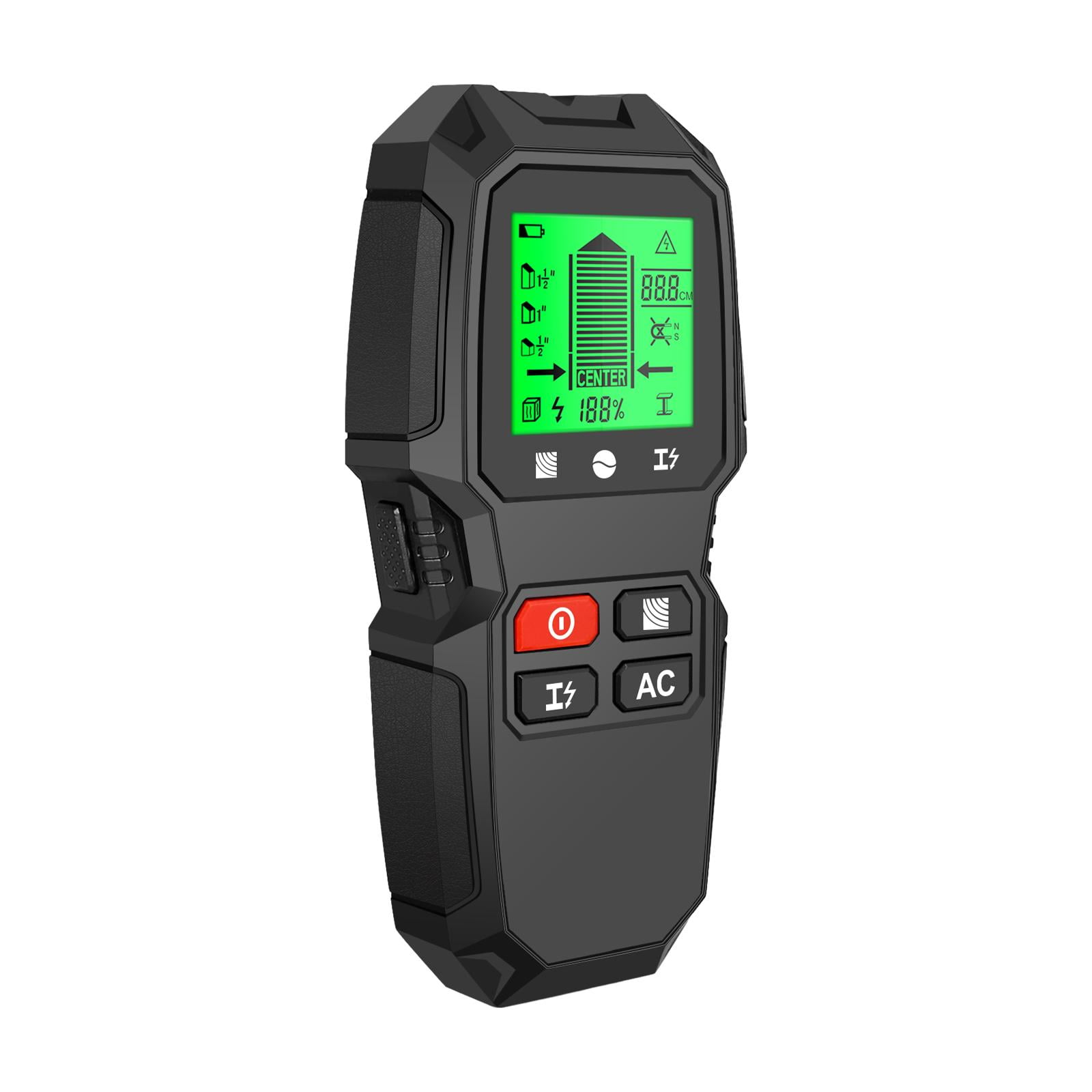 Fzaqwen Stud Find Tool Wall Detector Cable Find Handheld for Wire Joist Wood Studs Metal Black