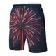thumbnail image 4 of Fotbe Fireworks3 Trajes de Baño Estampados para Hombre, Shorts de Verano de Secado Rápido, Ropa de Playa, Bañadores-Large, 4 of 6