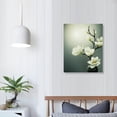 thumbnail image 3 of Chilfamy Art Modern Magnolia in the Moonlight Canvas Wall Art Picture 16x20in for Living Room Bedroom 16x20in, 3 of 3