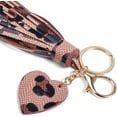 thumbnail image 4 of HSHDLDF Women Leather Tassels Keychain Car Circle Key Rings Gift Bag Hanging Buckle, 4 of 6
