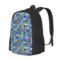 thumbnail image 1 of Easygdp Cute Flat Fish Mochila de Gran Capacidad Minimalista Ideal para Escuela, Viajes y Uso Diario, 1 of 6