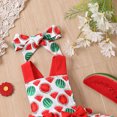 thumbnail image 6 of Otqutp Toddler Party Romper Boys Girls Sleeveless Ruffles Cartoon Fruits Prints Romper Jumpsuit Bodysuits Clothes 0 to 18 Months, 6 of 7