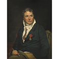 thumbnail image 2 of Studio of Georges Rouget 12x14 Black Ornate Wood Framed Double Matted Museum Art Print Titled: Jacques-Louis David (C. 1813-1815), 2 of 5