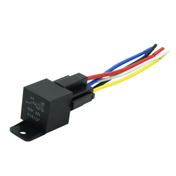 Waterproof DC 12V 40A SPDT Automotive Car Relay 5 Pin 5 Wires w ...