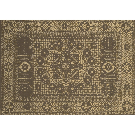 Ahgly Company Indoor Rectangle Persian Brown Bohemian Area Rugs, 8' x 10'
