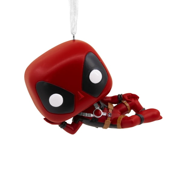 Hallmark Marvel Deadpool Laying Down Funko POP Christmas Ornament, 1 Count