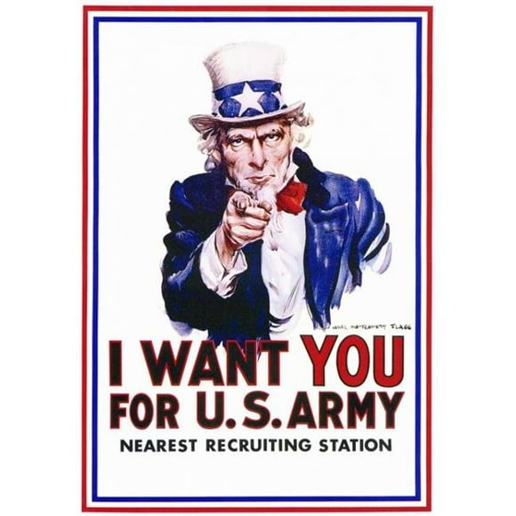 Pop Culture Graphics MOVCC0869 I Want You for U.S. Army Movie Poster, 11 x 17