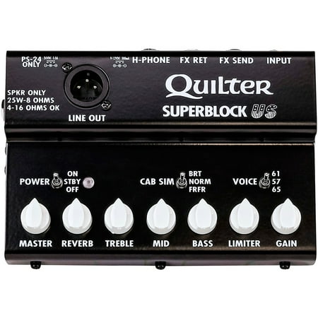 UPC: 0854710003932 | Quilter Labs SuperBlock US 25W Guitar Amp Head Black