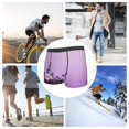 thumbnail image 4 of Fotbe Lavender Roses Arrangement Calzoncillos Tipo Boxer con Bolsa de Soporte Total para Hombre, X-Temp Fresco, Transpirable y de Secado Rápido-Small, 4 of 5