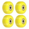 thumbnail image 1 of Unique Bargains Roues de Planche à Roulettes 52 mm avec Roulements, Roues de Rue pour Planches à Roulettes, Roue Cruiser 95 A, Jaune Doré, Lot de 4, 1 of 4