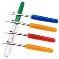 thumbnail image 3 of Sewing Thread Remover Set | Ergonomic Seam Ripper Tools | Sharp Curved Blade Unpicker | Metal & Plastic Durable Design | Protective Cover | Fast Stitch Cutting | 10 Pack, 3 of 8