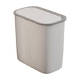thumbnail image 2 of Botes de basura para baño con tapa, para uso doméstico, para inodoros, estrechos, de gran capacidad, con tapa a presión, modelos con ranuras, botes de basura de plástico., 2 of 6