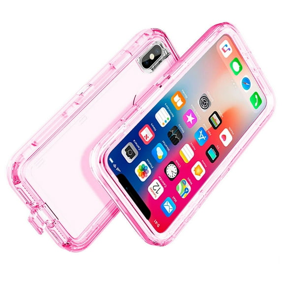 SOATUTO iPhone XR Case,Heavy Duty Defender Cover Full Armor Body Shockproof Protection Bumper,3 in1 Layers Hybrid TPU Rugged Rubber with Hard PC Panel Compatible with iPhone XR(Pink)