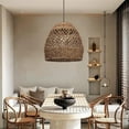 thumbnail image 4 of Arturesthome Creative Seagrass Pendant Lamp Rattan Lampshade Handmade Weave Lighting Modern Hanging Ceiling Light Fixture for Cafe Bar, 4 of 26