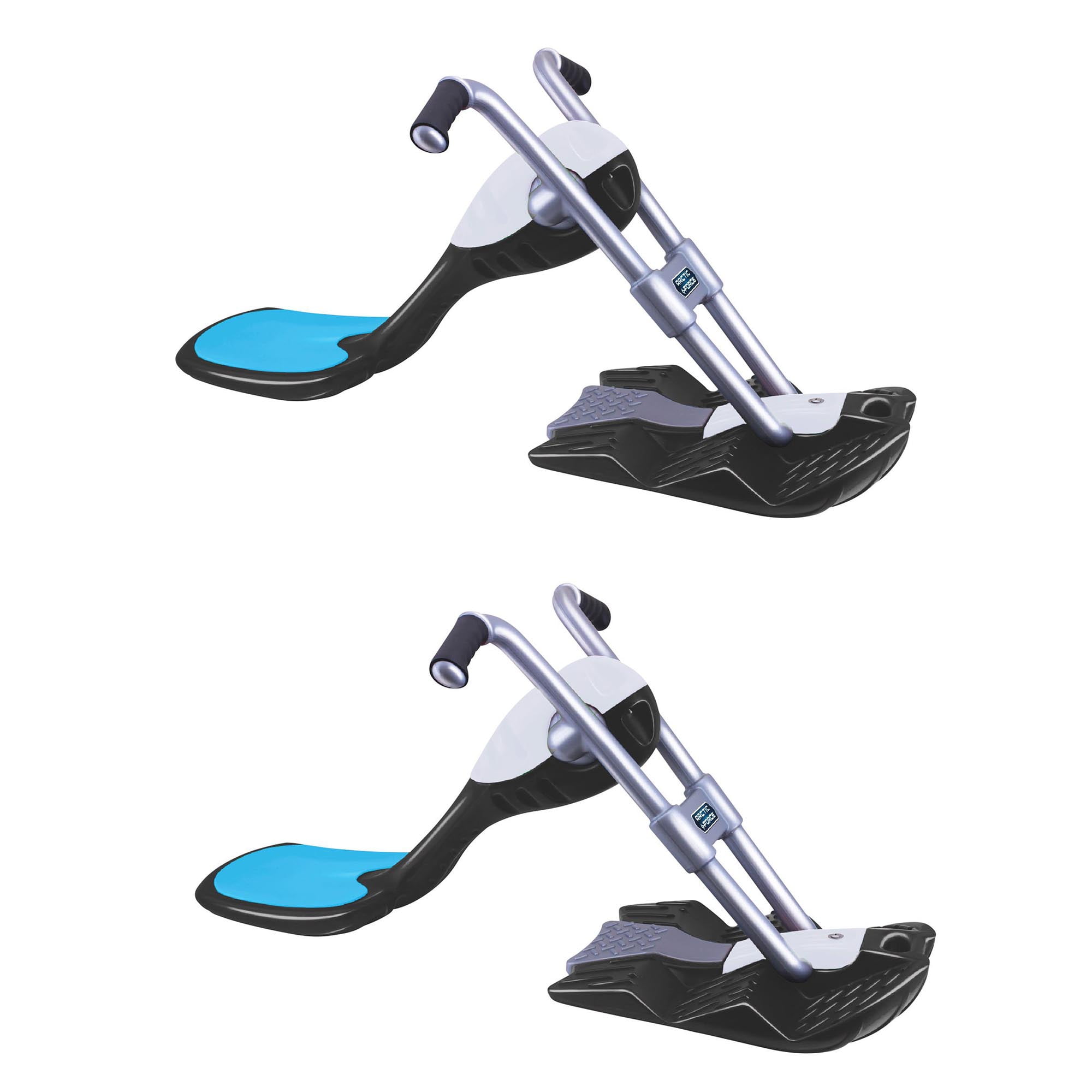 Wham O Arctic Force Snowhog Deluxe Kids Winter Sledding Racer Ski Bike (2 Pack) by Wham-O