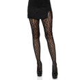 thumbnail image 1 of Black Leopard Net Tights, 1 of 4