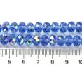 thumbnail image 4 of AB color Plated Transparent Electroplate Beads Strands Faceted Round Royal Blue 7.5x6mm Hole: 1mm about 78~80pcs/strand 17.71~18.11 inch(45~46cm), 4 of 4