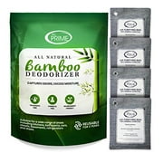 All Prime Bamboo Charcoal Bags - 4 Pack Large 500g Bags – Bamboo Charcoal Air Purifying Bag – All-Natural Odor Eliminator for Home – Charcoal Deodorizer – Activated Charcoal Odor Absorber