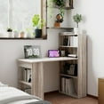 thumbnail image 2 of HOMCOM Modern Computer Desk with 6-Tier Storage Shelves for Home Office, 2 of 10