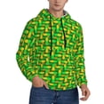 thumbnail image 2 of Naloa Corn 4 Men's Casual Hooded Collar Drawstring Hoodies Pullover Sweatshirts Casual Long Sleeve Shirts-3X-Large, 2 of 7