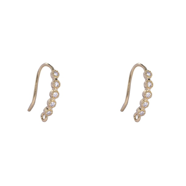 Qarigey 1 par de pendientes brillantes con gancho para la oreja, delicados pendientes de moda, accesorio decorativo de joyería para el trabajo diario Ropa, zapatos y accesorios Miscelánea Qarigey AP015818-01