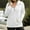 White, variant on SuTry Womens Sweaters Fall Fashion Long Sleeve Oversized Sweaters Half Zip Pullover Knit Mock Neck Pocket Sweaters for Women(Gray,M)