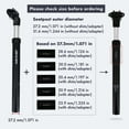 thumbnail image 4 of ORUYROP DJC Bike Suspension Seatpost Shock Absorber Damper Post 27.2 30.9 31.6 mm, Lightweight Aluminum Body, 4 of 7