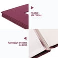 thumbnail image 3 of HONMEET Memory Book with Window Display Purple Linen Cover Photo Album Self Adhesive Pages for Wedding and Graduation, 3 of 7