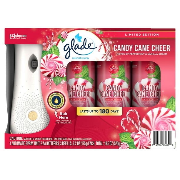 Glade Auto Spray 1+3 (Candy Cane Cheer) Limited Edition