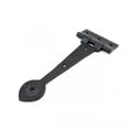 thumbnail image 4 of Renovators Supply Black Door Gate Strap Hinges 10" L Wrought Iron Classic Heart Tip Design Powder Coated Kitchen Cabinet Door Gate Strap Hinges Including Mounting Screws, 4 of 7