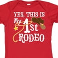 thumbnail image 4 of Inktastic Yes, This is My 1st Rodeo Cowboy Hat and Lasso Boys or Girls Baby Bodysuit, 4 of 5