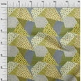 thumbnail image 2 of oneOone Cotton Silk Medium Yellow Fabric Triangle Geometric Sewing Craft Projects Fabric Prints By Yard 42 Inch Wide, 2 of 4
