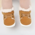 thumbnail image 2 of Babys Fashion Autumn Winter Boys High Top Cotton Shoes Toddler Shoes Khaki 0 Months-6 Months, 2 of 5
