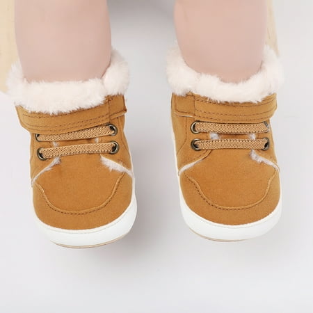 

Hunpta Toddler Shoes Infant Babys Fashion Autumn Winter Boys High Top Cotton Shoes Toddler Shoes