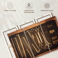 thumbnail image 6 of Elephant Stock Hair And Grooming Essentials Wall Art - Horizontal Multi Panel Canvas - Living Room Wall Decor - Fashion And Beauty Multi Panel - Brown And Beige Decor - 57" x 36", 6 of 8